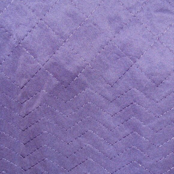 ST.JOHN SPORT Vest, L, Purple Quilted, Big Collar Zipper, Pockets - Picture 6 of 16